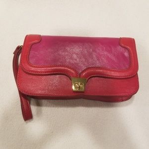 NWT Pink and Red Wristlet/Clutch